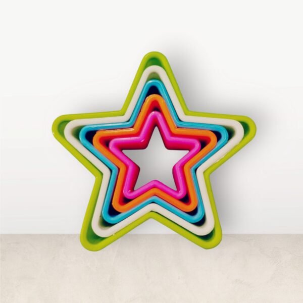 3 Multi-Color Star-Shaped Cookie Cutter Set