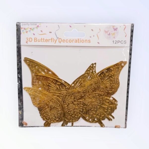 30 12 pcs Golden Butterfly Set