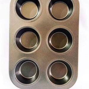 Nonstick 6 hole cup cake mold