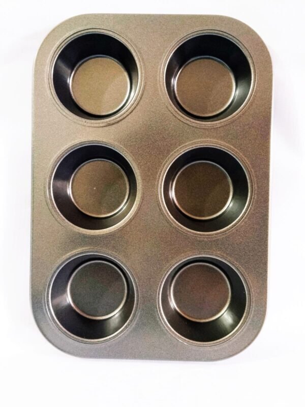 Nonstick 6 hole cup cake mold