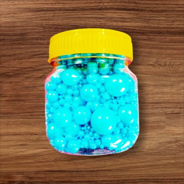 5 Turquoise Sugar Pearls – Metallic Cake Sprinkles