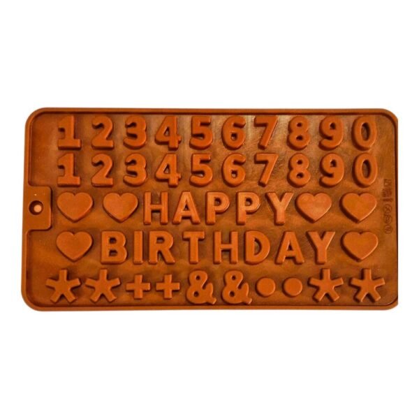 Happy Birthday Chocolate Mold