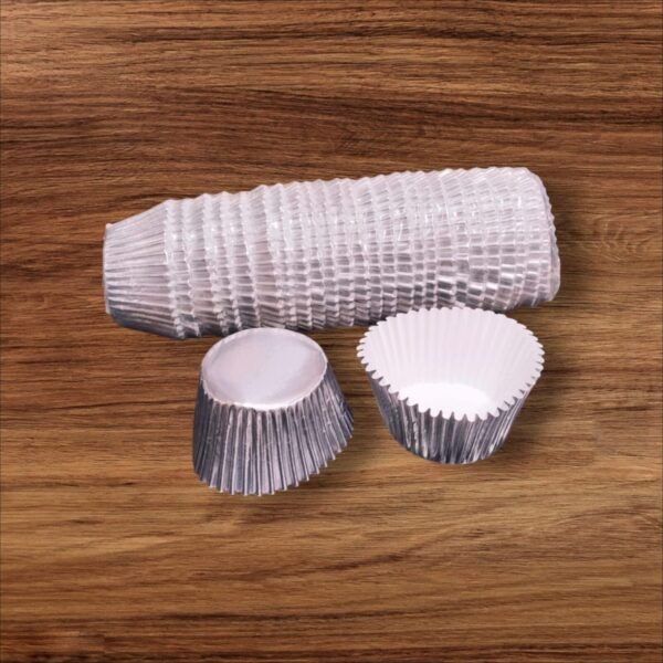 Silver Foil Cup Cake Linear