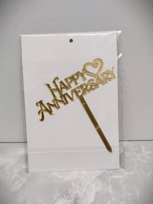 3 “Happy Anniversary” Cake Topper
