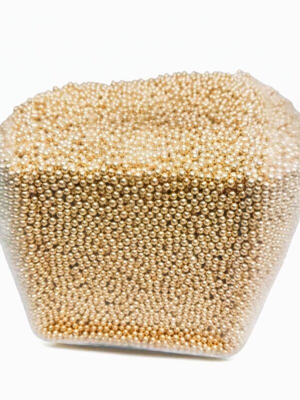 15 2mm golden pearls 50gm
