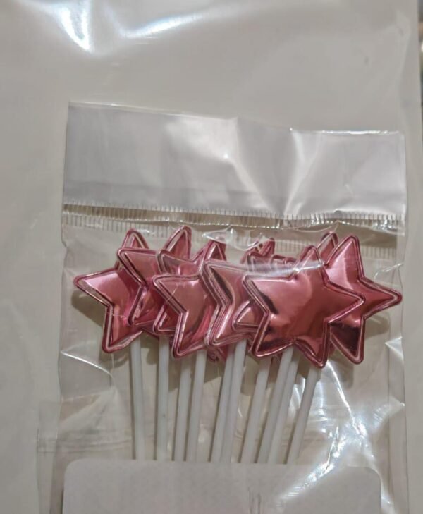 8 Pink Star Topper