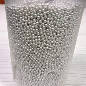 4mm silver pearls 50gm