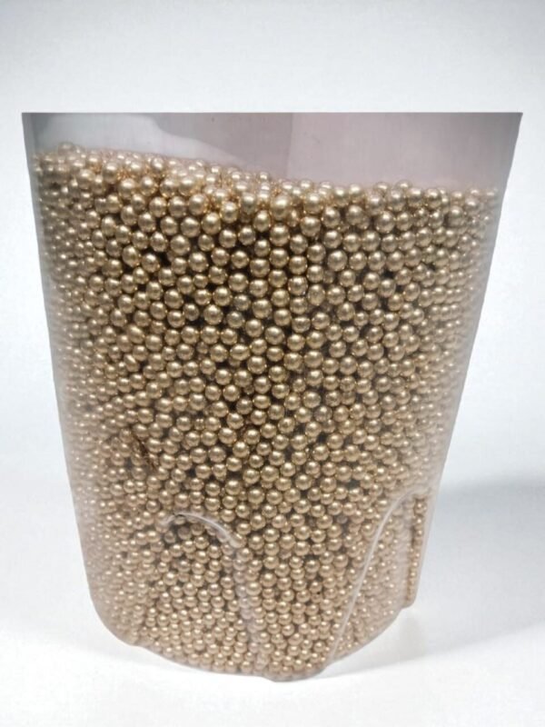 9 4mm golden pearls 50gm
